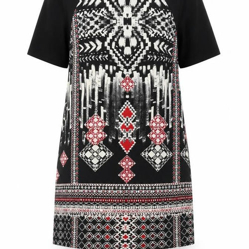 Star by Julien Macdonald Women's Black Geometric Shift Dress Size 10