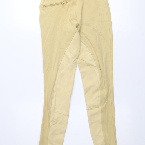 Crane Womens Beige Stretch Jodhpurs Size 8 Slim Fit Equestrian Trousers
