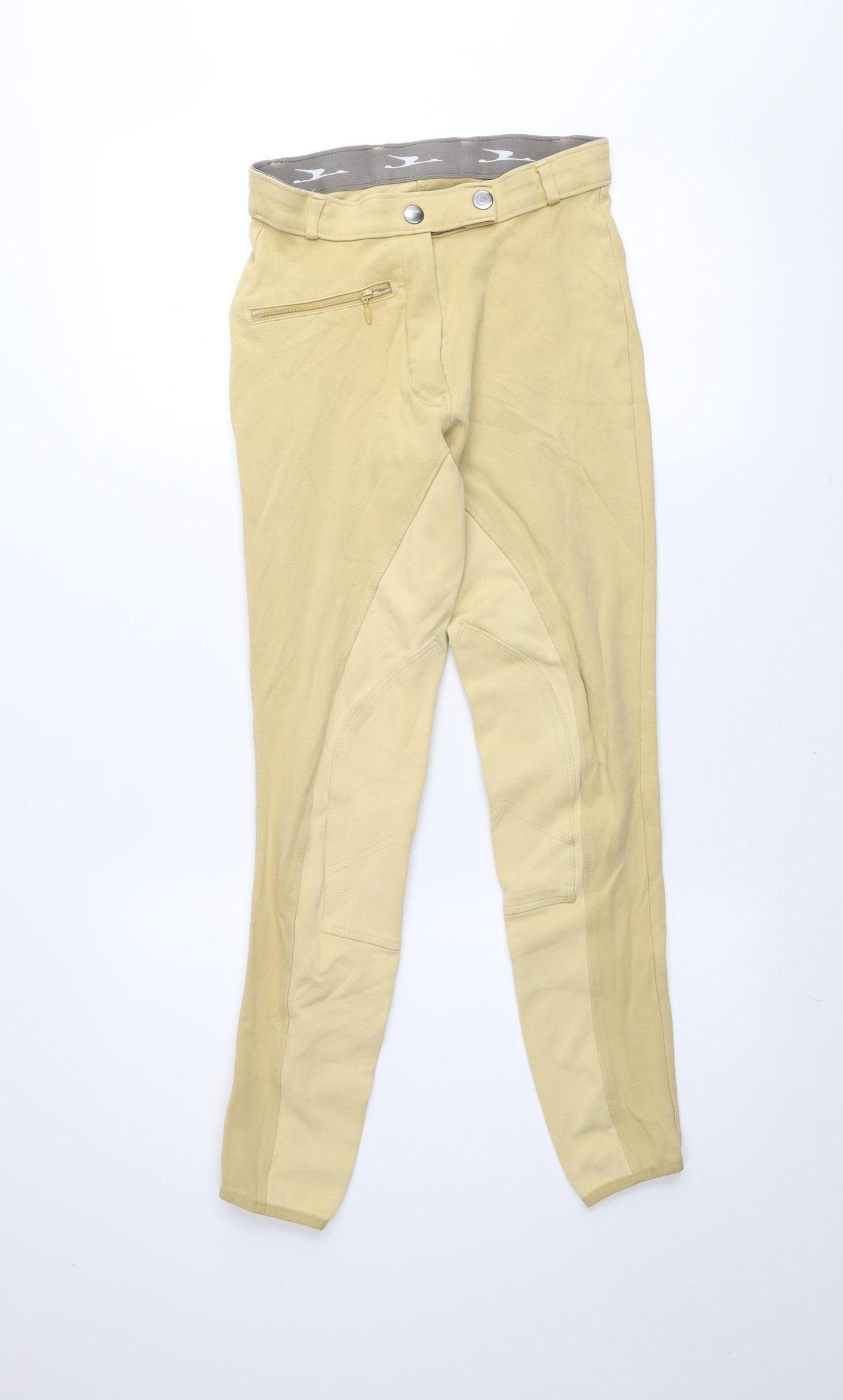 Crane Womens Beige Stretch Jodhpurs Size 8 Slim Fit Equestrian Trousers
