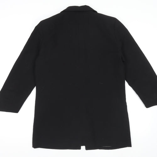 Vila Women Black M Longline Blazer Single-Breasted Jacket
