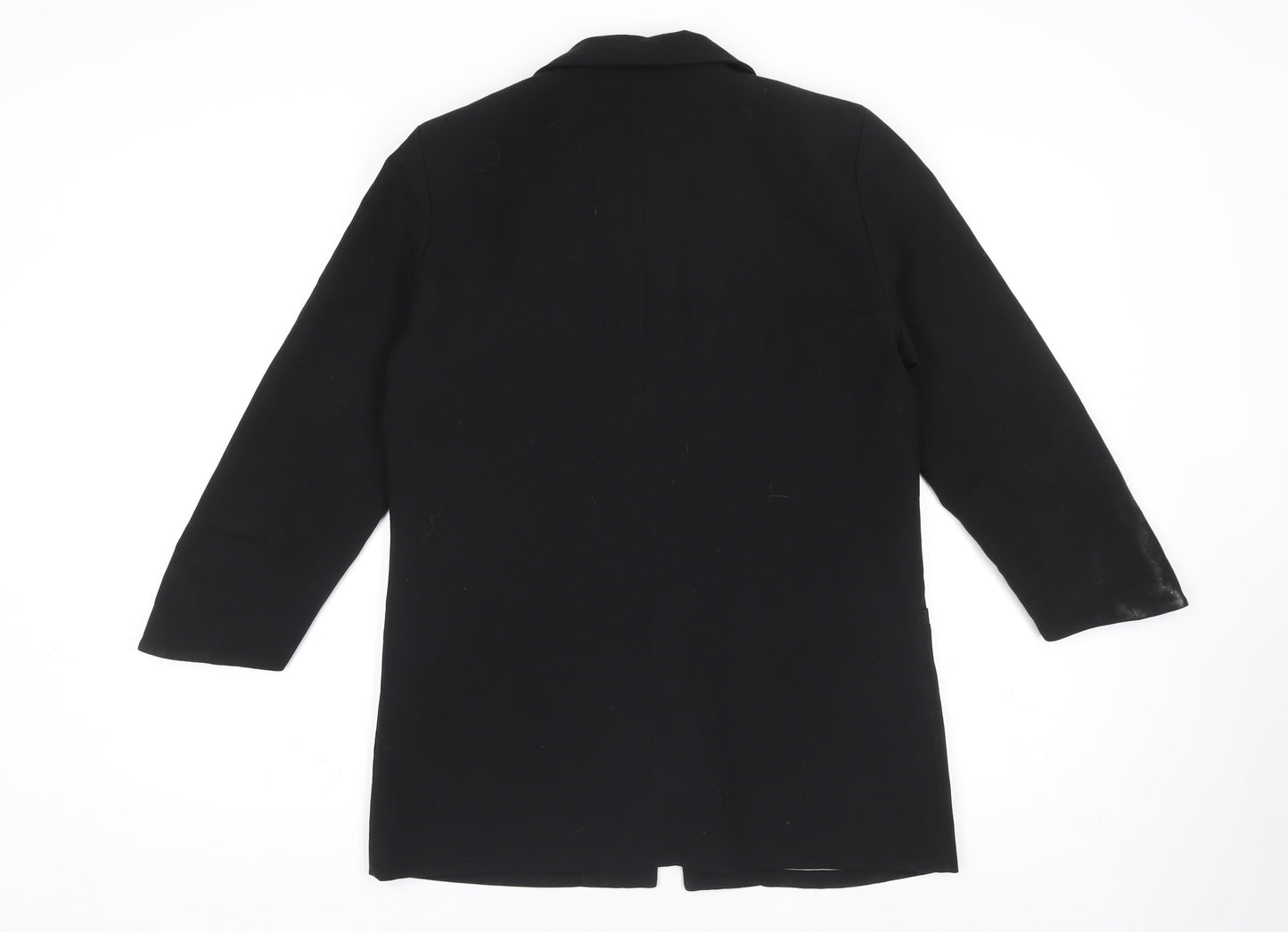 Vila Women Black M Longline Blazer Single-Breasted Jacket