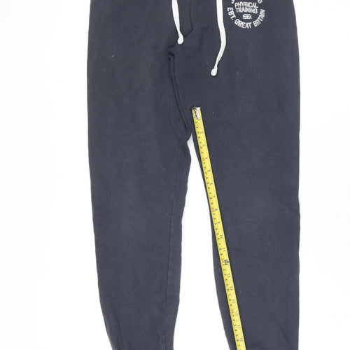 Jack Wills Boys Blue Skinny Fit Jogger Trousers Size 12 Years