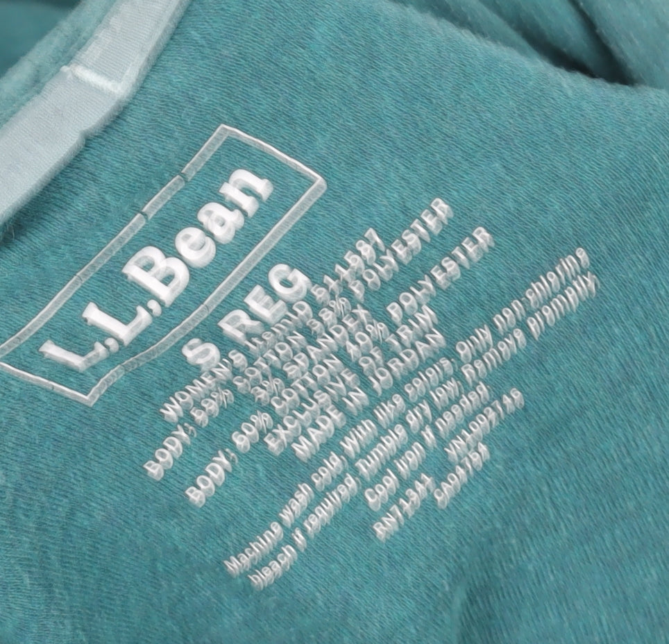 L.L. Bean Women's Teal Pullover Sweatshirt Small Regular Cotton Blend