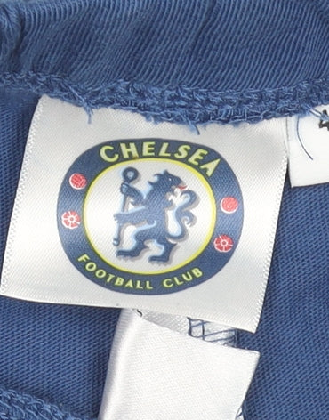 Chelsea FC Unisex Baby Blue Cotton Shorts 9-12 Months Elastic Waist