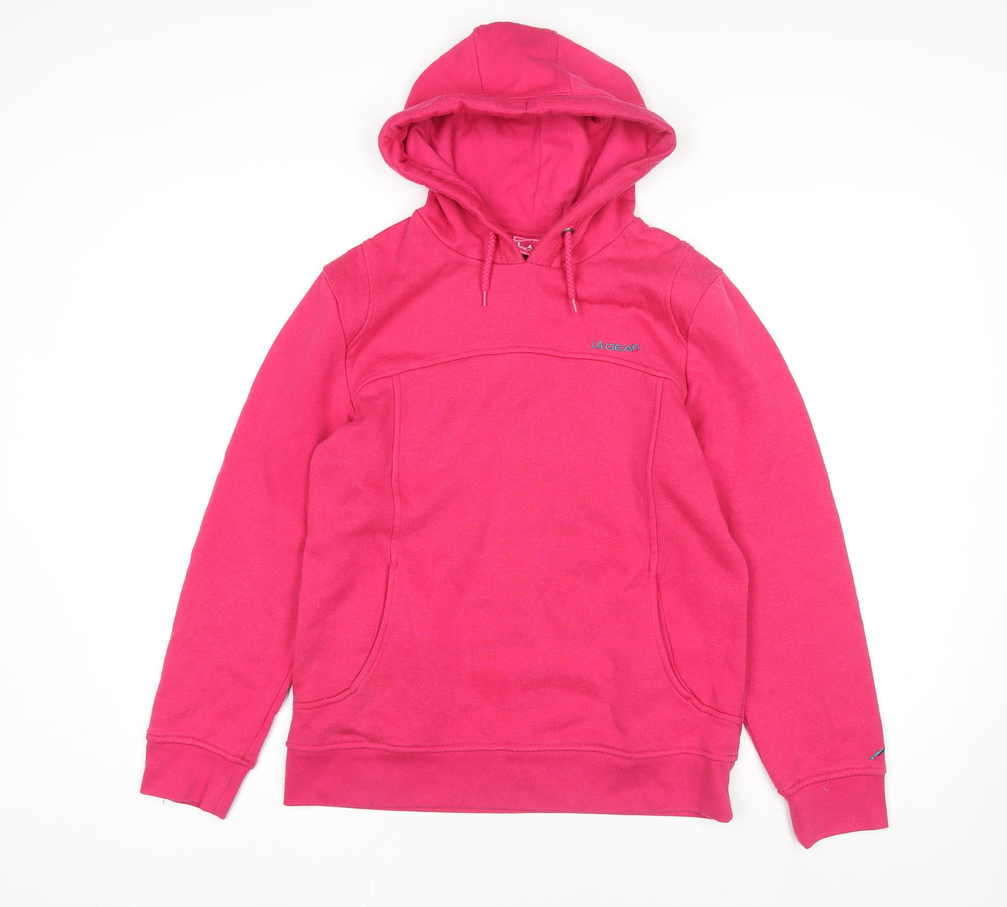 LA Gear Women's Pink Size 12 Hooded Pullover Jumper