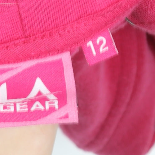 LA Gear Women's Pink Size 12 Hooded Pullover Jumper