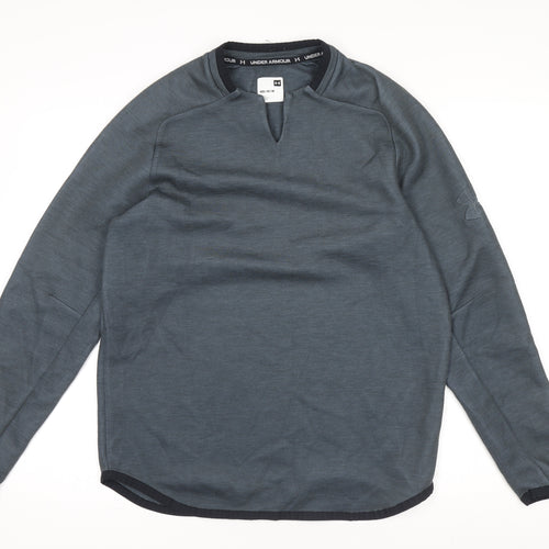 Under Armour Men's Grey Long Sleeve Pullover Sweatshirt Size M