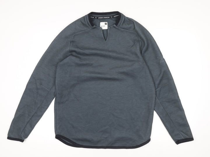 Under Armour Men's Grey Long Sleeve Pullover Sweatshirt Size M