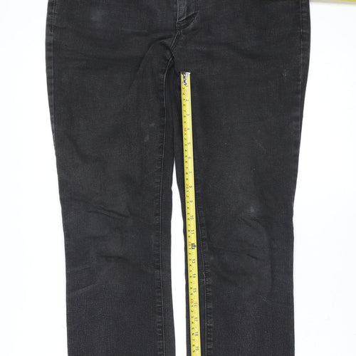 Dorothy Perkins Women’s Black Denim Straight Jeans Size 12
