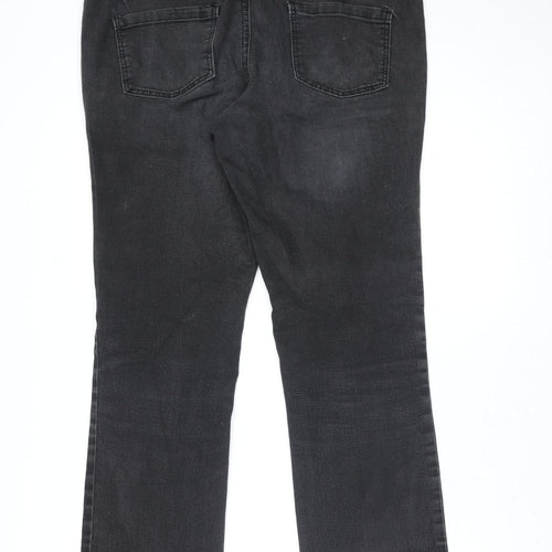 Dorothy Perkins Women’s Black Denim Straight Jeans Size 12