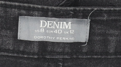 Dorothy Perkins Women’s Black Denim Straight Jeans Size 12
