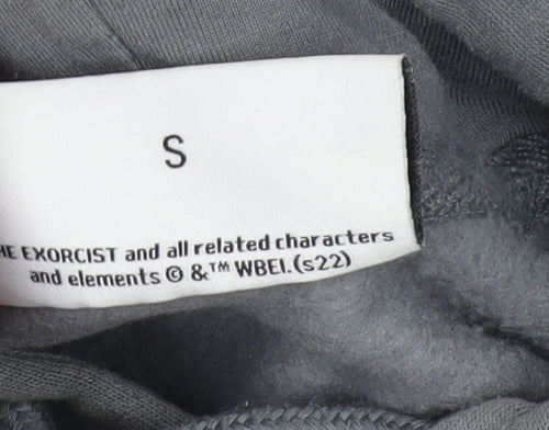 Men's Grey The Exorcist Pullover Hoodie S Horror Graphic
