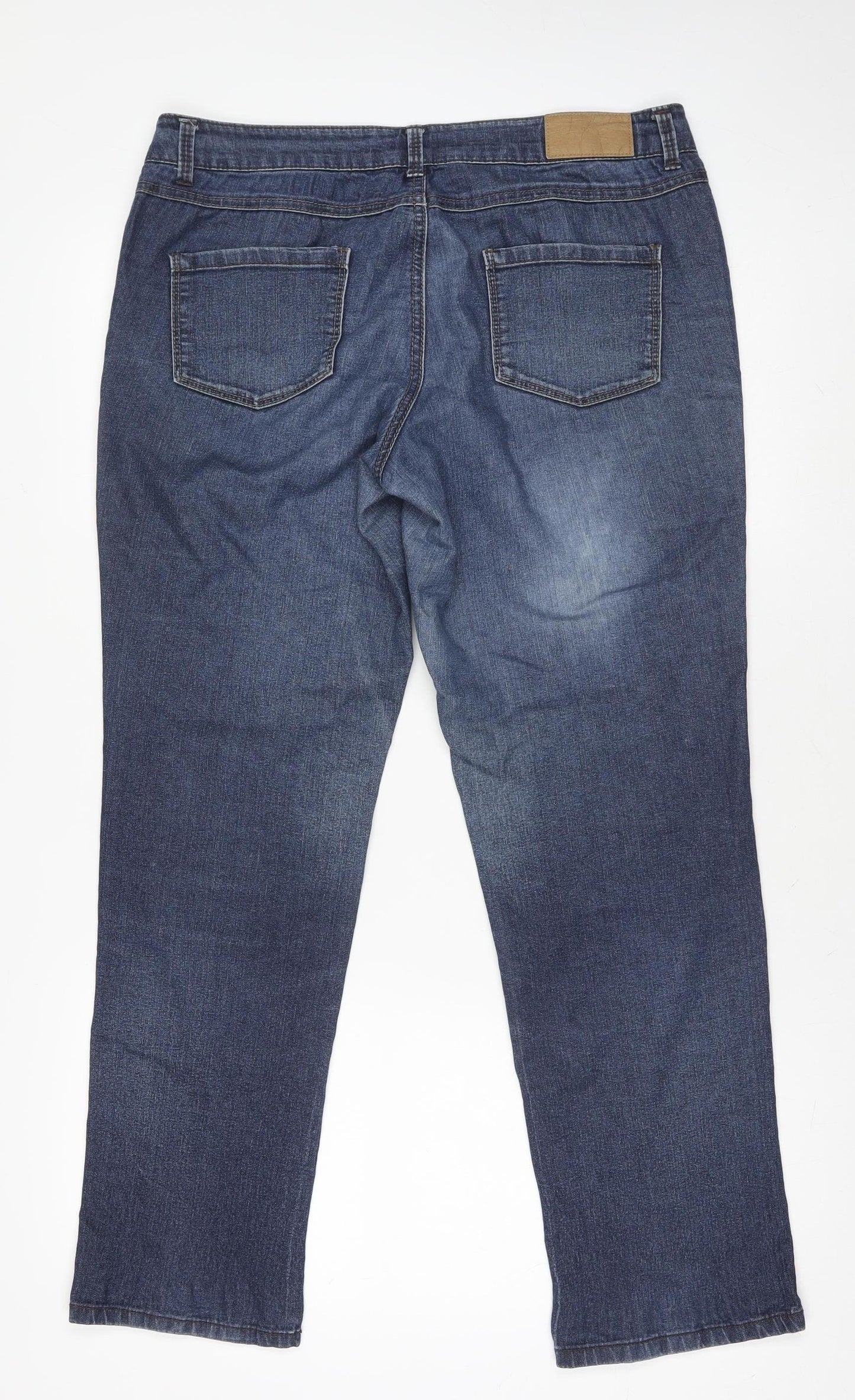Dorothy Perkins Womens Blue Denim Straight Jeans Size 12