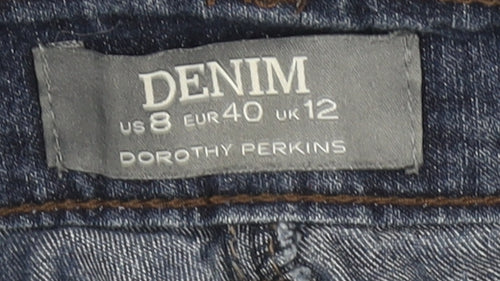 Dorothy Perkins Womens Blue Denim Straight Jeans Size 12