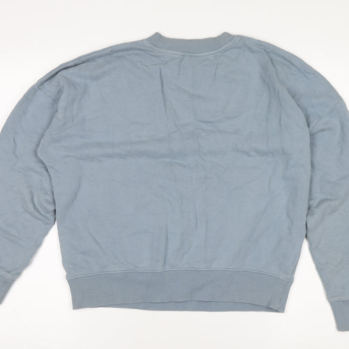 Scotch & Soda Women’s Blue Cotton Crew Neck Pullover Jumper M