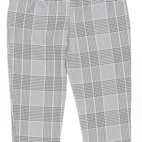 Stylewise Womens Grey Check Trousers Size 12 Workwear