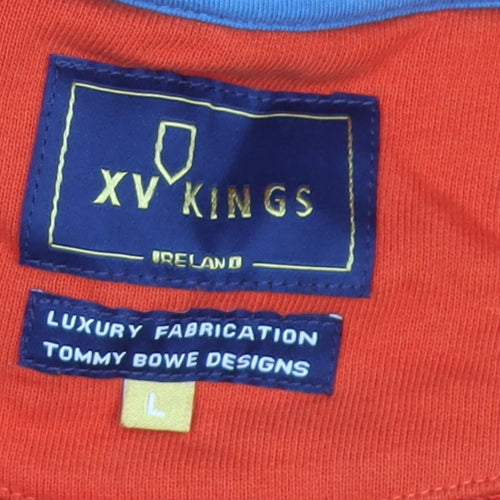 XV Kings Men's Red Cotton Crew Neck Pullover Sweatshirt size L