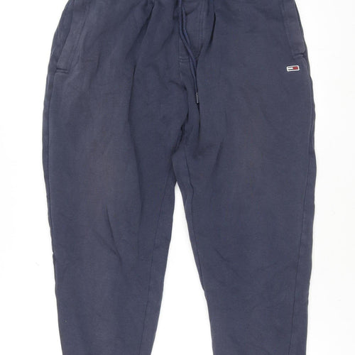 Tommy Jeans Men's Blue Jogger Sweatpants Size M Drawstring Waist