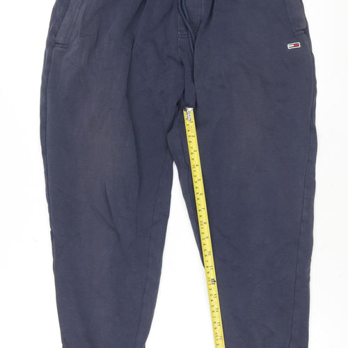 Tommy Jeans Men's Blue Jogger Sweatpants Size M Drawstring Waist
