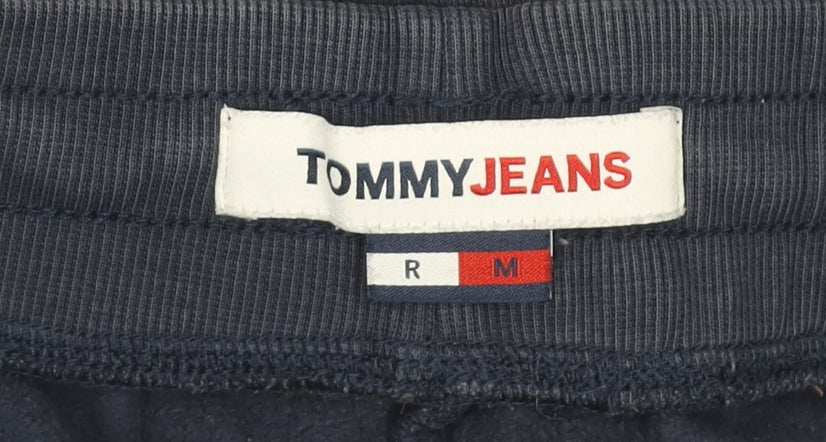 Tommy Jeans Men's Blue Jogger Sweatpants Size M Drawstring Waist
