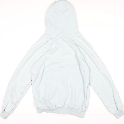 Karl Lagerfeld Women’s Blue Cotton Hooded Full Zip Track Jacket 2XL