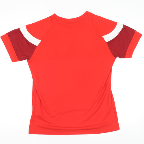 Puma Men's Red Colourblock Athletic T-Shirt Size M