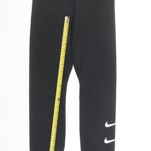 Nike Womens Black XS Dri-FIT High Waist Sports Leggings