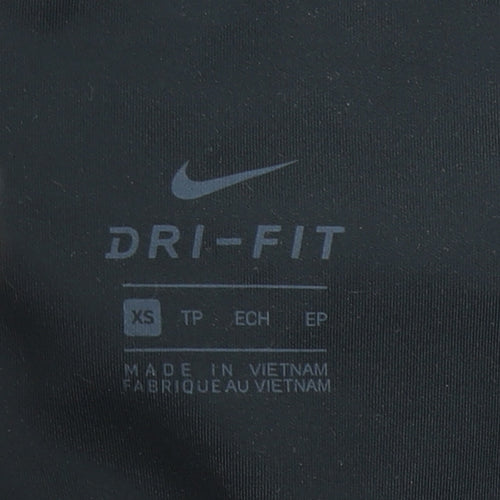 Nike Womens Black XS Dri-FIT High Waist Sports Leggings
