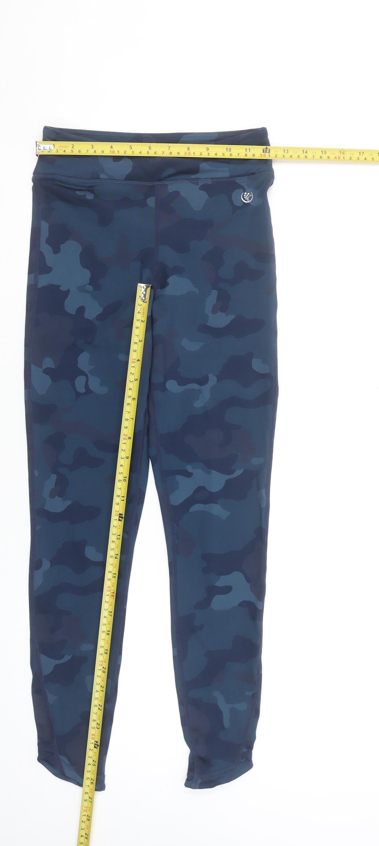 Dunnes Stores Women’s Blue Camo XS Leggings Performance Sportwear