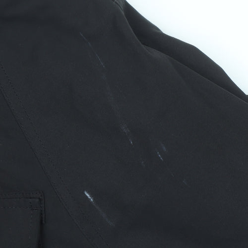 H&M Divided Men's Black XS Parka Jacket Hooded Water Resistant