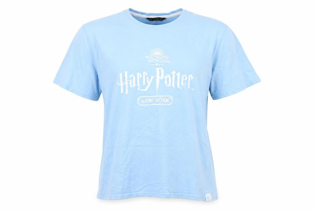 Harry Potter Women's Blue Cotton Short Sleeve T-Shirt L