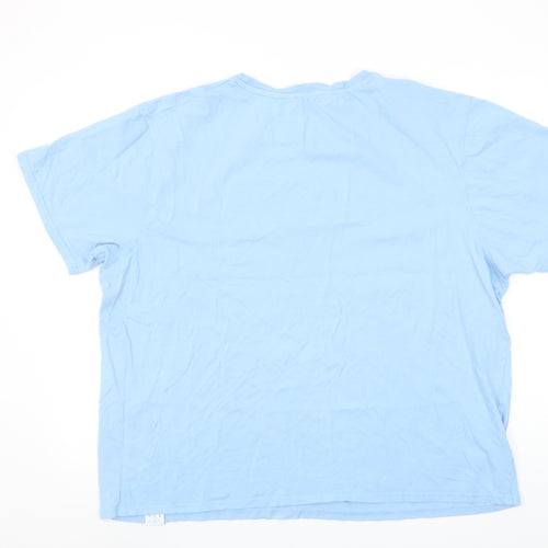 Harry Potter Women's Blue Cotton Short Sleeve T-Shirt L