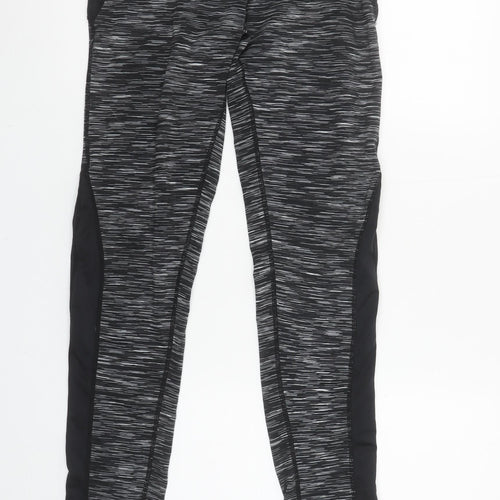Diesel Women's Black Activewear Leggings Size S Slim Fit Polyester