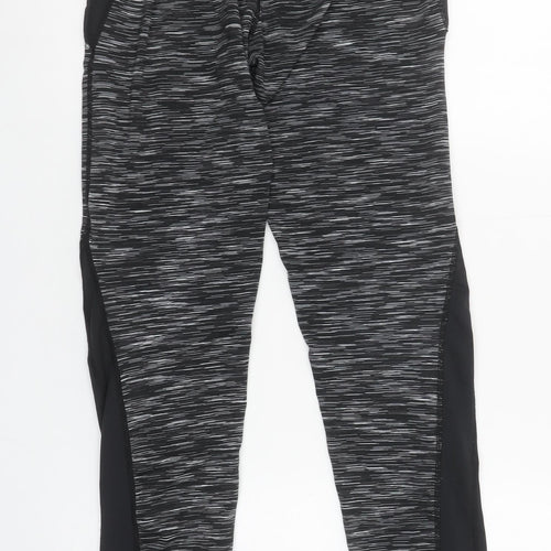 Diesel Women's Black Activewear Leggings Size S Slim Fit Polyester