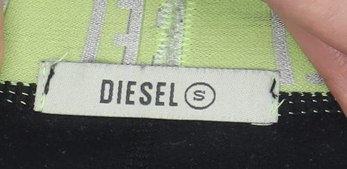 Diesel Women's Black Activewear Leggings Size S Slim Fit Polyester
