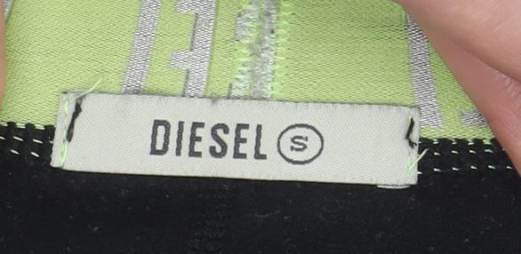 Diesel Women's Black Activewear Leggings Size S Slim Fit Polyester