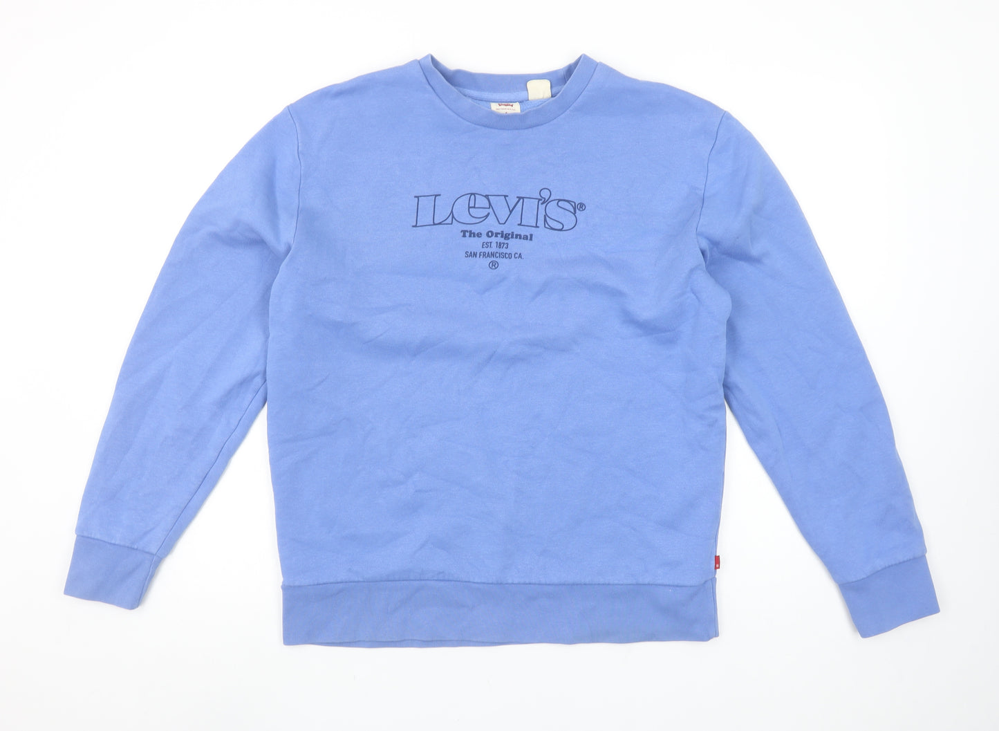 Levi's Men's Blue Crew Neck Pullover Sweatshirt Size S