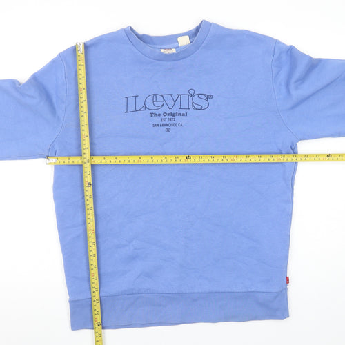 Levi's Men's Blue Crew Neck Pullover Sweatshirt Size S