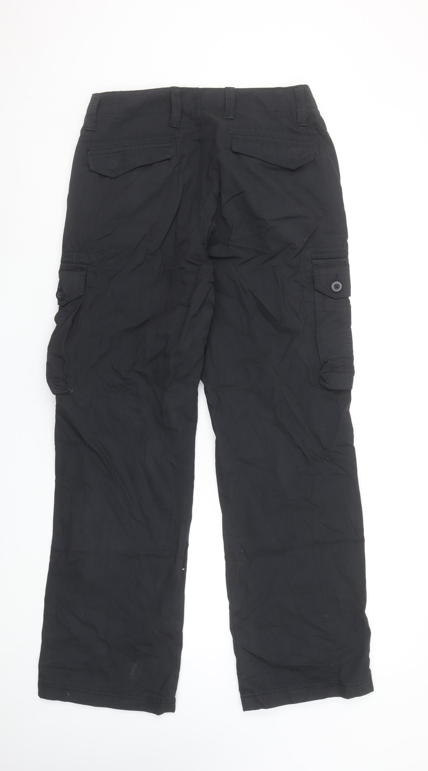 Dunnes Men's Navy Cargo Trousers 32W 30L Cotton Straight Leg