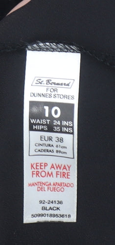 St. Bernard for Dunnes Stores Women's Black Floral A-Line Midi Skirt Size 10