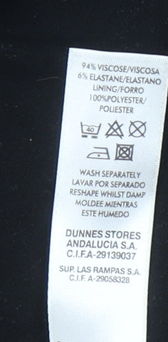 St. Bernard for Dunnes Stores Women's Black Floral A-Line Midi Skirt Size 10