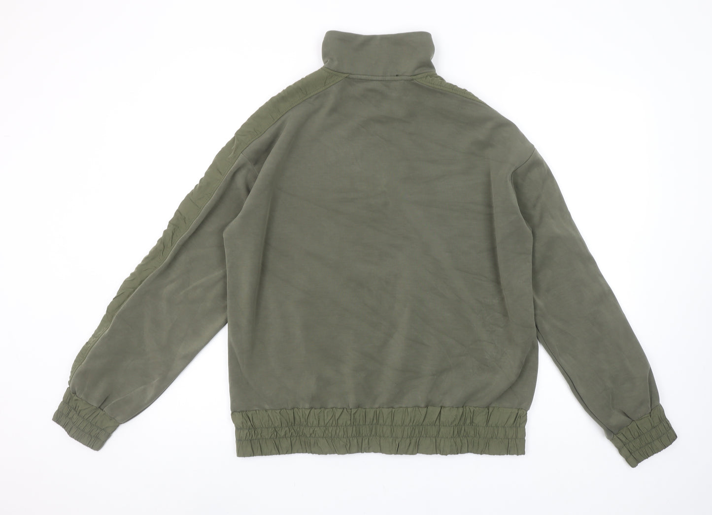 Helen Steele x Dunnes Stores Womens Khaki 1/4 Zip Pullover Sweatshirt M