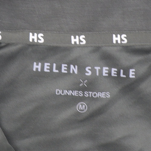 Helen Steele x Dunnes Stores Womens Khaki 1/4 Zip Pullover Sweatshirt M
