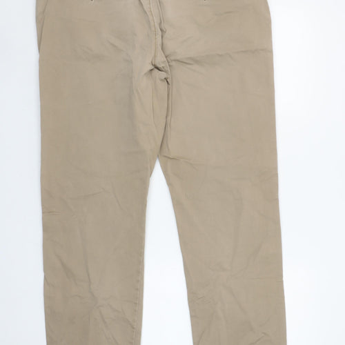 St. Bernard for Dunnes Stores Men's Beige Chino Trousers 38W 32L Cotton Stretch
