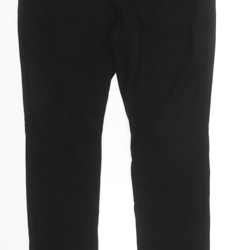 Gloria Vanderbilt Women's Black Size 14 Stretch Straight Leg Trousers
