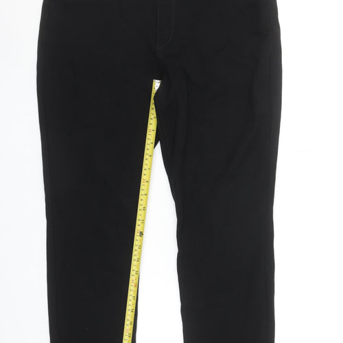 Gloria Vanderbilt Women's Black Size 14 Stretch Straight Leg Trousers