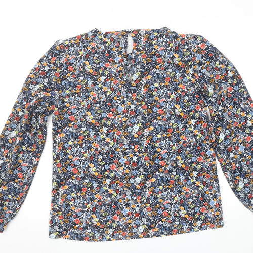 Next Women's Multicoloured Floral Long Sleeve Tunic Blouse Size 12