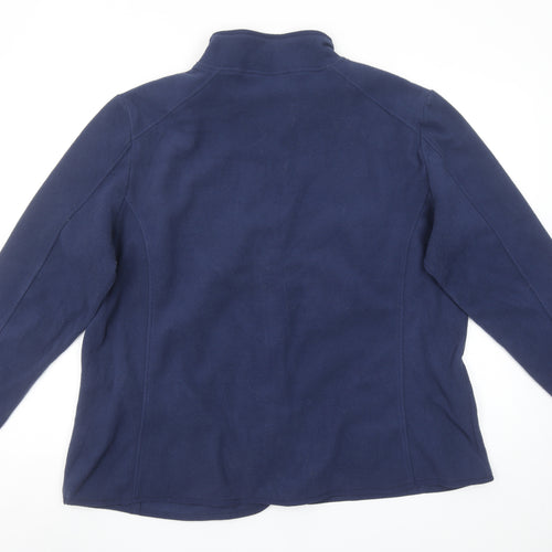 Dunnes Stores Mens Blue Fleece Full Zip Jacket 2XL Regular Fit