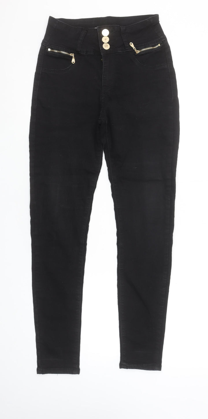 Marc Angelo Unisex Black Skinny High Rise Stretch Jeans Size 10