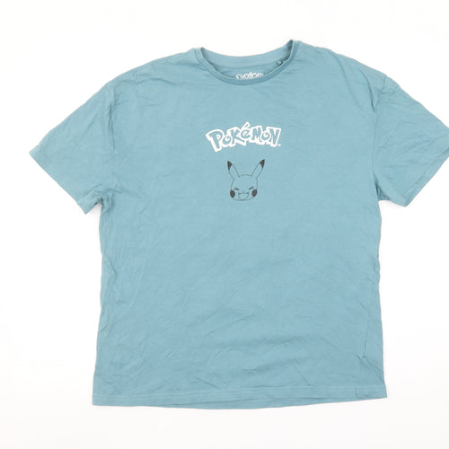 Pokémon Girls Blue Pikachu Graphic T-Shirt 13-14 Years Cotton